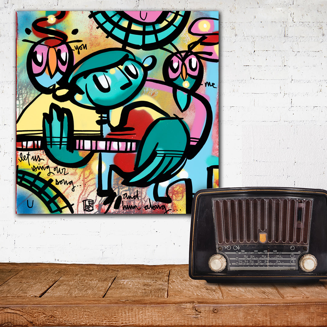 You and me, let’s sing our song - Mineral Print